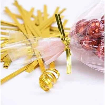 Pita Kawat Potong 8cm / Twist Tie Snack Souvenir / Pita Kawat Pembungkus Serbaguna
